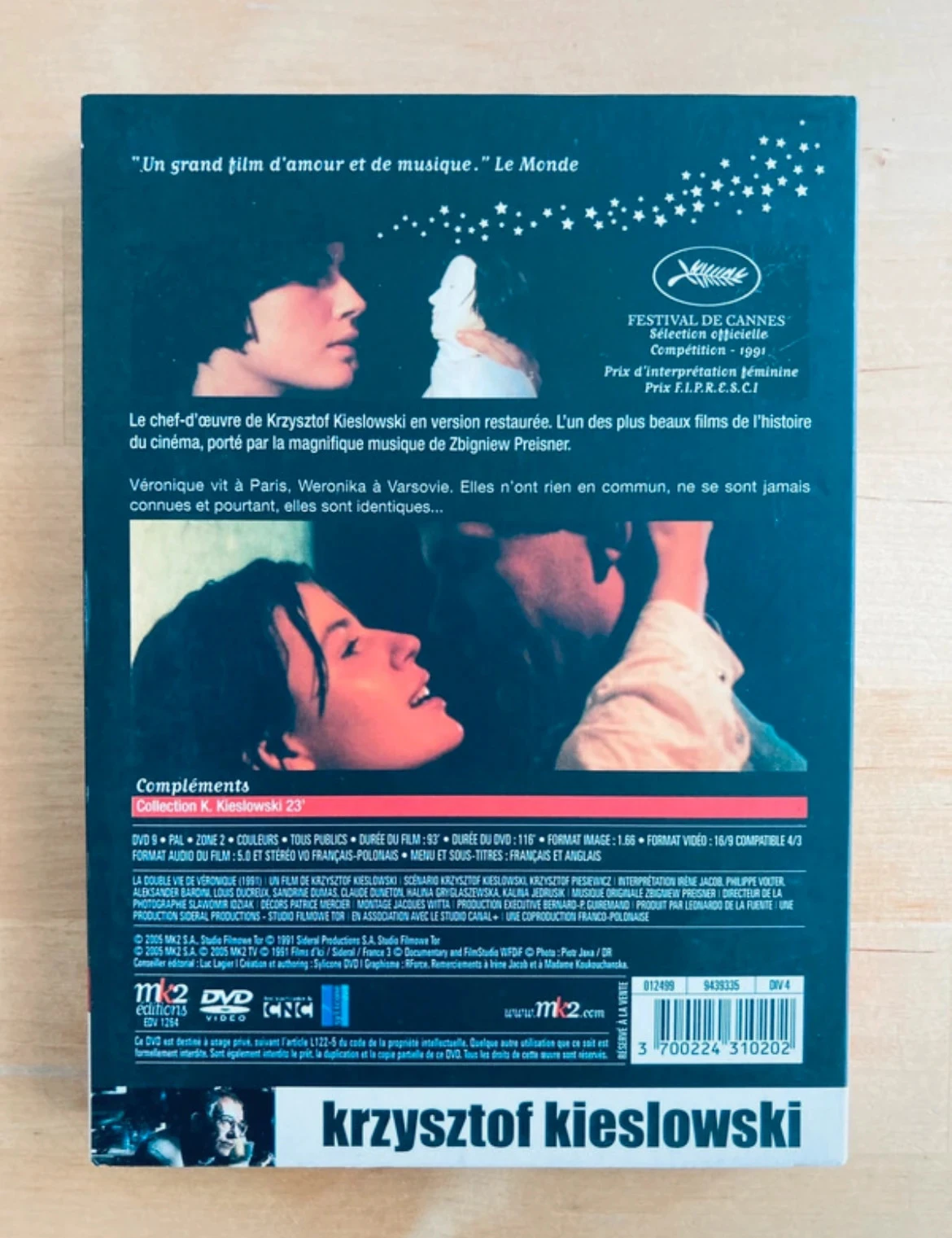 DVD A vida dupla de Veronique de Kryzstof Kieslowski. – photo 2